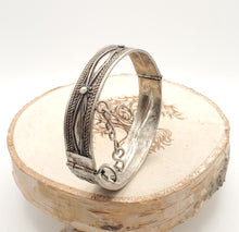 Load image into Gallery viewer, Antique Silver Moroccan Tiznit Berber Bracelet, ethnic tribal, tribal bracelets,Moroccan jewelry, ethnic jewelry, Tuareg bracelets
