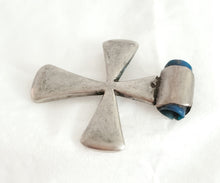 Load image into Gallery viewer, Antique Ethiopian Christian silver cross pendant,Amulet pendant,Genuine old neckcross,Good silver,Boho jewelry
