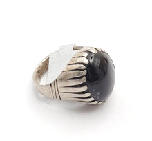 Load image into Gallery viewer, Antique Silver Ancient Carnelian Ring size 8.5 Yemen tribal jewelry,Yemen ring, Agate ring, Middle East jewelry, Islamic ring, Eye of Allah

