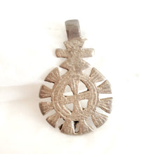 Load image into Gallery viewer, Antique Silver Ethiopian pendant Amulet pendant,Genuine old neckcross ,Good silver,Boho jewelry, Ethiopian jewelry
