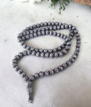 Load image into Gallery viewer, Yemen 102 Authentic Antique Black Coral Islamic Prayer Beads, old Black Coral ,Islamic Beads ,vintage Coral, Yemen Coral
