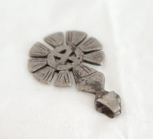 Load image into Gallery viewer, Antique Silver Ethiopian pendant Amulet pendant,Genuine old neckcross ,Good silver,Boho jewelry, Ethiopian jewelry
