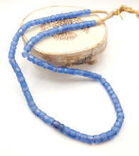 Load image into Gallery viewer, Rare Long Strands of Antique Bohemian Russian Blues Beads from ,late 19th centuries ,African Trade Beads
