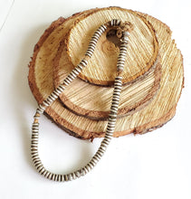 Load image into Gallery viewer, Antique Ethiopian 11''strand of silver Heishi Anklet 1930s ,collectible silver,Ethnic silver Beads ,Jewelry Supplies Beads
