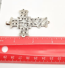 Load image into Gallery viewer, Ethiopian Coptic Cross Pendant: Handmade 925 Silver Religious Jewelry
