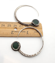Load image into Gallery viewer, Vintage Silver Tuareg Hoop Earrings: Ethnic Tribal Jewelry
