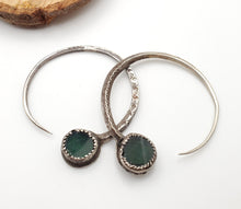 Load image into Gallery viewer, Vintage Silver Tuareg Hoop Earrings: Ethnic Tribal Jewelry
