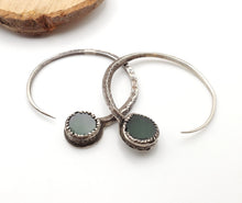 Load image into Gallery viewer, Vintage Silver Tuareg Hoop Earrings: Ethnic Tribal Jewelry

