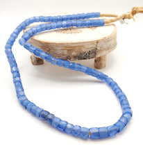 Load image into Gallery viewer, Rare Long Strands of Antique Bohemian Russian Blues Beads from ,late 19th centuries ,African Trade Beads
