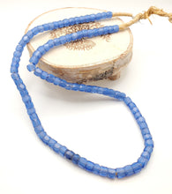 Load image into Gallery viewer, Rare Long Strands of Antique Bohemian Russian Blues Beads from ,late 19th centuries ,African Trade Beads
