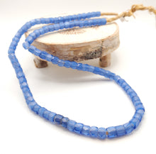 Load image into Gallery viewer, Rare Long Strands of Antique Bohemian Russian Blues Beads from ,late 19th centuries ,African Trade Beads
