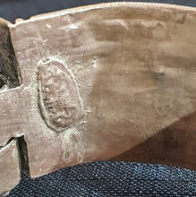 Load image into Gallery viewer, Vintage Silver Bedouin Bangle: Yemen Ethnic Tribal Jewelry
