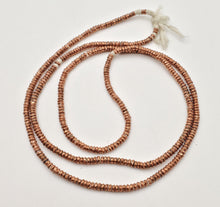 Load image into Gallery viewer, Ethiopian copper strand of Heishi Brass Beads
