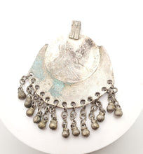 Load image into Gallery viewer, Antique Yemen Silver Dangle Pendant: Maria Theresa Coin Jewelry
