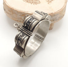 Load image into Gallery viewer, Vintage Berber Sterling Silver Bracelet: Moroccan Tribal Jewelry
