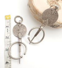 Load image into Gallery viewer, Vintage Moroccan Silver Coin Pendant: Berber Tribal Jewelry
