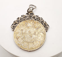 Load image into Gallery viewer, Antique Yemen Rare silver coin  traditional Pendant, Hand Crafted Silver,Pendants Necklace,coin Jewelry,Tribal Jewelry
