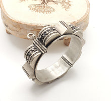 Load image into Gallery viewer, Vintage Berber Sterling Silver Bracelet: Moroccan Tribal Jewelry
