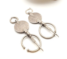 Load image into Gallery viewer, Vintage Moroccan Silver Coin Pendant: Berber Tribal Jewelry
