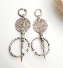 Load image into Gallery viewer, Vintage Moroccan Silver Coin Pendant: Berber Tribal Jewelry
