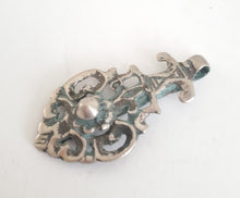Load image into Gallery viewer, Moroccan Berber Silver Pendant: Traditional Talisman Jewelry
