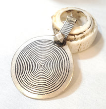 Load image into Gallery viewer, Old Berber Sterling Silver Spiral Pendant: Moroccan Tribal Amulet
