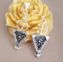 Load image into Gallery viewer, Moroccan Berber Sterling Silver Dangle Earrings: 925 Silver Jewelry
