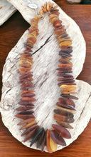 Load image into Gallery viewer, Large Baltic Amber Necklace: Natural Stone Tribal Jewelry, 22''
