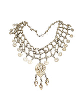 Load image into Gallery viewer, Antique Bawsani Silver Dangled Beads Necklace: Yemen Tribal Jewelry

