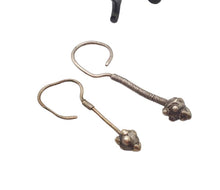 Load image into Gallery viewer, Vintage Silver Tuareg Dangle Earrings: Moroccan Tribal Jewelry
