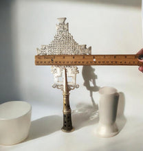 Load image into Gallery viewer, Handmade Ethiopian Orthodox Nickel Processional Cross: Religious Home Decor
