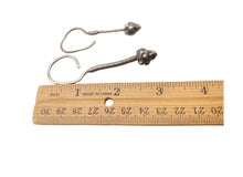 Load image into Gallery viewer, Vintage Silver Tuareg Dangle Earrings: Moroccan Tribal Jewelry
