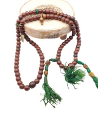Load image into Gallery viewer, Antique Ethiopian Prayer Beads Tasbih: African Trade Beads, 24''
