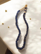 Load image into Gallery viewer, Antique Dutch Blue Glass Trade Beads: 19th Century African Donut Beads
