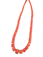 Load image into Gallery viewer, Antique Yemen Red Coral Bead Necklace: Islamic Worry Beads
