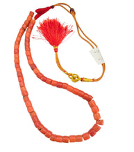 Load image into Gallery viewer, Antique Yemen Red Coral Bead Necklace: Islamic Worry Beads

