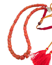Load image into Gallery viewer, Antique Yemen Red Coral Bead Necklace: Islamic Worry Beads
