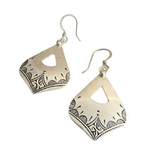 Load image into Gallery viewer, Berber Sterling Silver Dangle Earrings: Moroccan Filigree Jewelry
