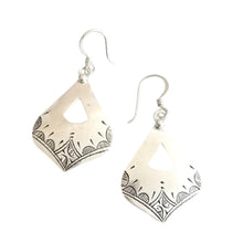 Load image into Gallery viewer, Berber Sterling Silver Dangle Earrings: Moroccan Filigree Jewelry
