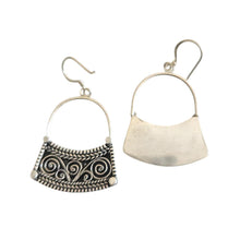 Load image into Gallery viewer, Moroccan Berber Sterling Silver Dangle Earrings: Filigree 925
