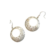 Load image into Gallery viewer, Moroccan Berber Sterling Silver Dangle Earrings: 925 Filigree Jewelry
