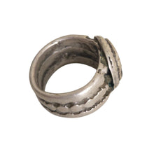 Load image into Gallery viewer, Antique Silver Ethiopian Tribal Ring, Size 5
