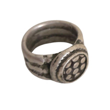 Load image into Gallery viewer, Antique Silver Ethiopian Tribal Ring, Size 5
