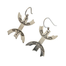 Load image into Gallery viewer, Moroccan Berber Sterling Silver Dangle Earrings: Filigree 925
