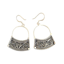 Load image into Gallery viewer, Moroccan Berber Sterling Silver Dangle Earrings: Filigree 925
