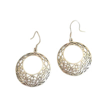 Load image into Gallery viewer, Moroccan Berber Sterling Silver Dangle Earrings: 925 Filigree Jewelry
