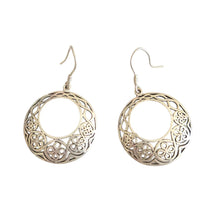 Load image into Gallery viewer, Moroccan Berber Sterling Silver Dangle Earrings: 925 Filigree Jewelry
