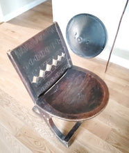 Load image into Gallery viewer, African elegant decorated chair from the Oromo people in Ethiopia Early 1900s,African ,Art Décor,Home Décor, religious art
