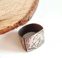 Load image into Gallery viewer, Talismanic Berber Silver Ring size 8.5 tribal jewelry,Moroccan jewelry Hand Crafted ,Silver,Ethnic Jewelry,Tribal Jewelry

