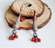 Load image into Gallery viewer, Moroccan Berber Filigree Sterling Silver Dangle Earrings silver 925,Filigree Jewelry ,sliver Earrings,Dangle &amp; Drop Earrings,Tribal Earrings
